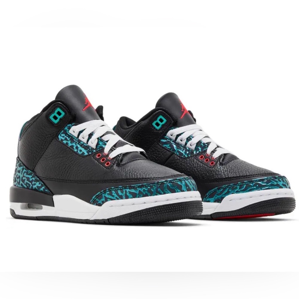 Air Jordan 3 Retro GS 'Moto' Sneakers - Size 5.5Y
